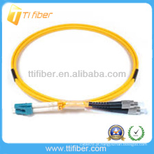 Baixa perda de inserção SM Duplex FC / UPC-LC / UPC Cabo de conexão de fibra óptica